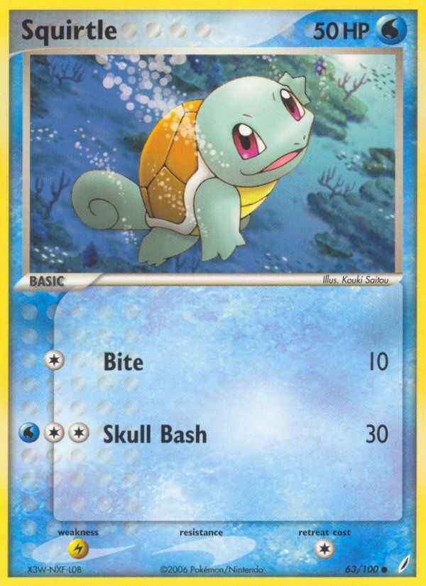 Squirtle (63/100) [EX: Crystal Guardians] | Exor Games Bridgewater