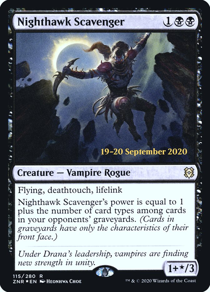 Nighthawk Scavenger  [Zendikar Rising Prerelease Promos] | Exor Games Bridgewater