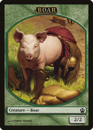 Boar Token [Theros Tokens] | Exor Games Bridgewater