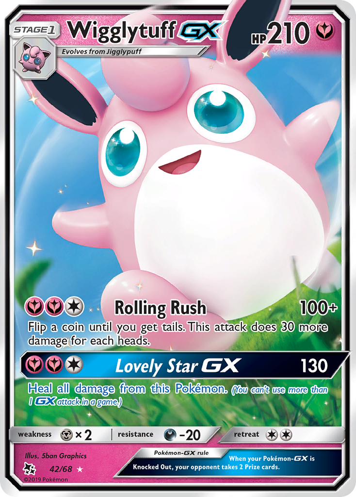 Wigglytuff GX (42/68) [Sun & Moon: Hidden Fates] | Exor Games Bridgewater