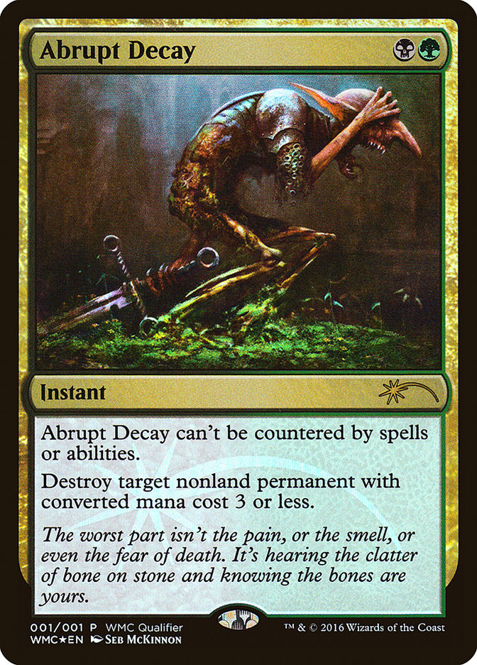 Abrupt Decay [World Magic Cup Qualifiers] | Exor Games Bridgewater