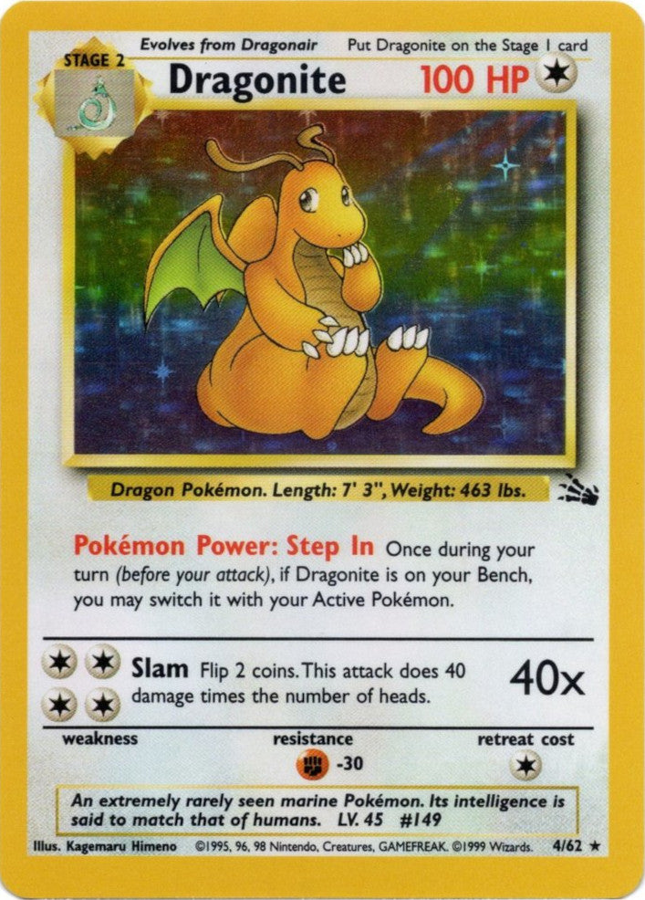 Dragonite (4/62) [Fossil Unlimited] | Exor Games Bridgewater