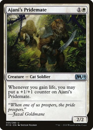 Ajani's Pridemate [Core Set 2019] | Exor Games Bridgewater