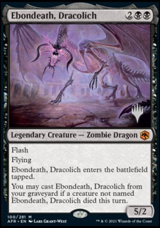 Ebondeath, Dracolich (Promo Pack) [Dungeons & Dragons: Adventures in the Forgotten Realms Promos] | Exor Games Bridgewater