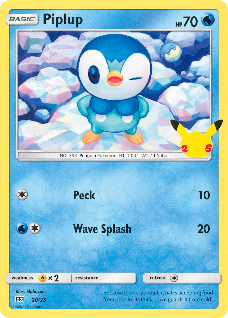 Piplup (20/25) [McDonald's 25th Anniversary] | Exor Games Bridgewater