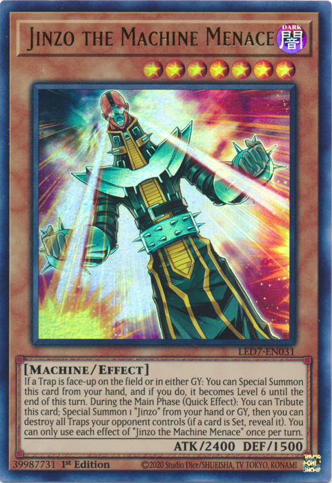 Jinzo the Machine Menace [LED7-EN031] Ultra Rare | Exor Games Bridgewater