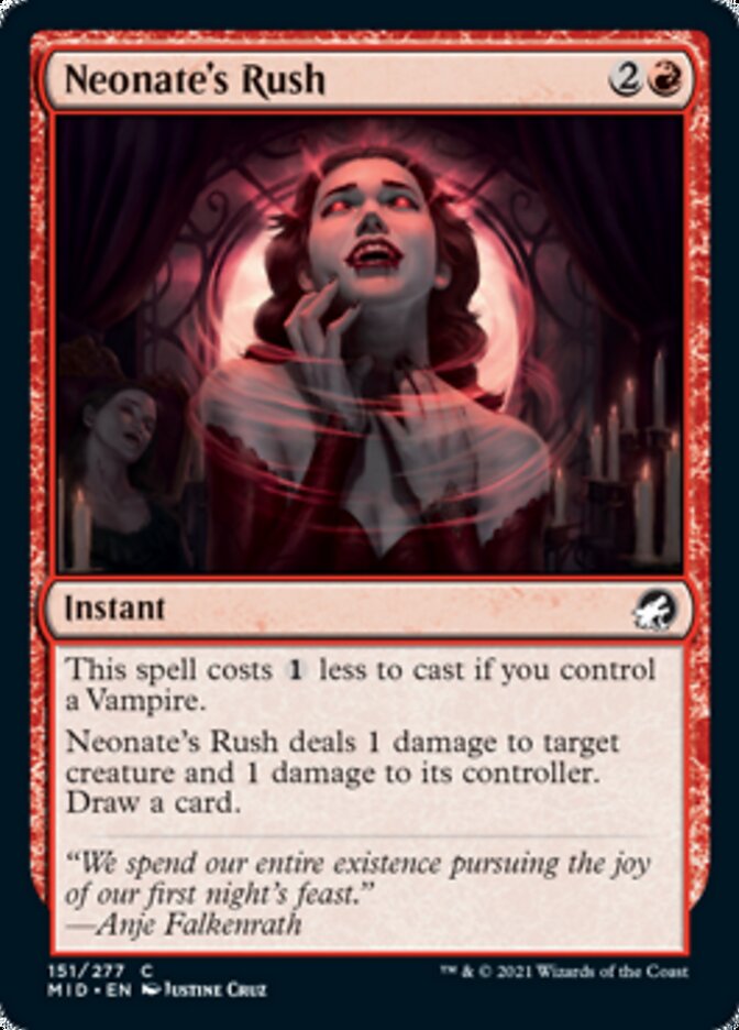 Neonate's Rush [Innistrad: Midnight Hunt] | Exor Games Bridgewater