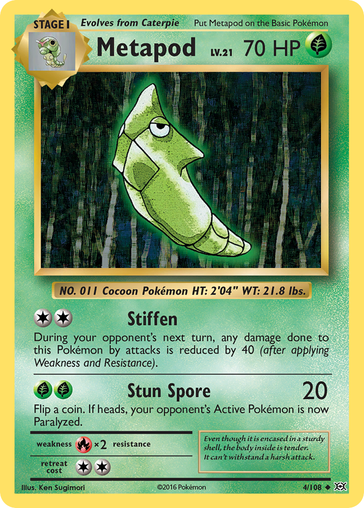 Metapod (4/108) [XY: Evolutions] | Exor Games Bridgewater