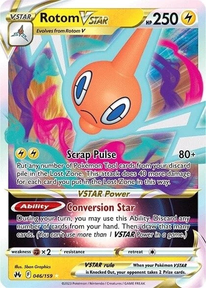 Rotom VSTAR (046/159) [Sword & Shield: Crown Zenith] | Exor Games Bridgewater