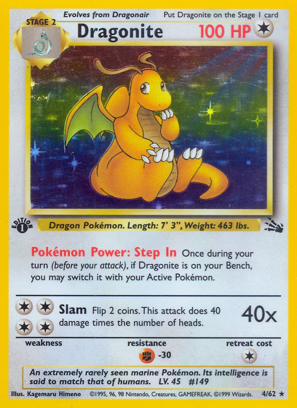 Dragonite (4/62) [Fossil 1st Edition] | Exor Games Bridgewater