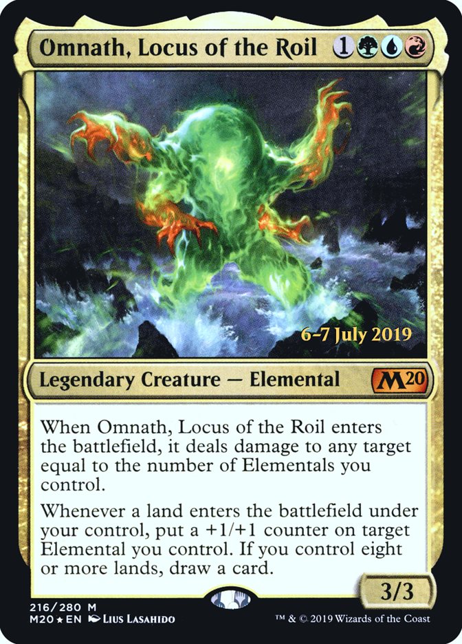 Omnath, Locus of the Roil  [Core Set 2020 Prerelease Promos] | Exor Games Bridgewater