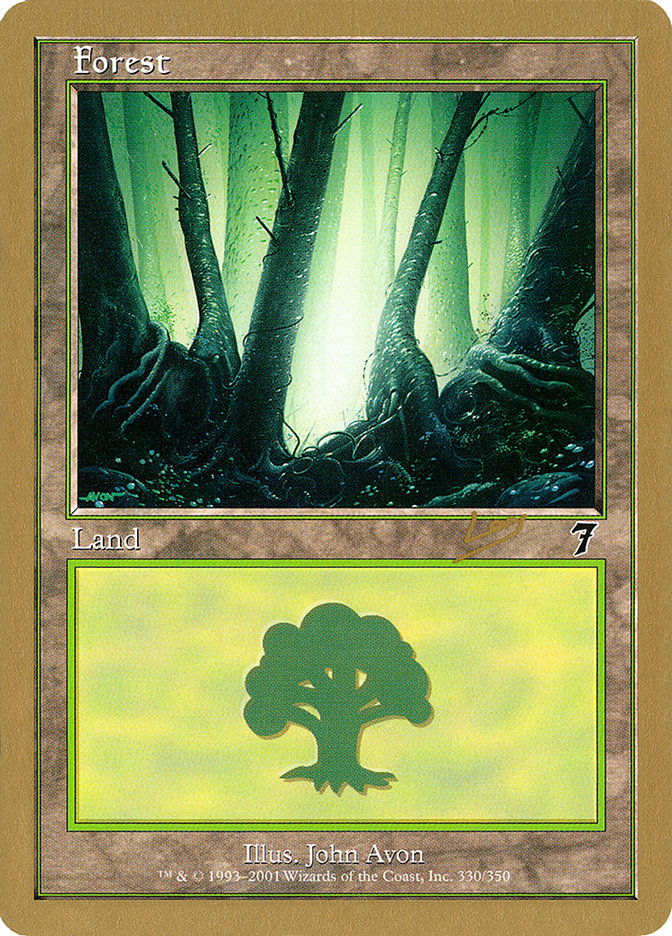 Forest (rl330) (Raphael Levy) [World Championship Decks 2002] | Exor Games Bridgewater