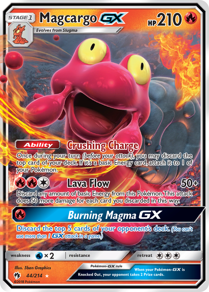 Magcargo GX (44/214) [Sun & Moon: Lost Thunder] | Exor Games Bridgewater