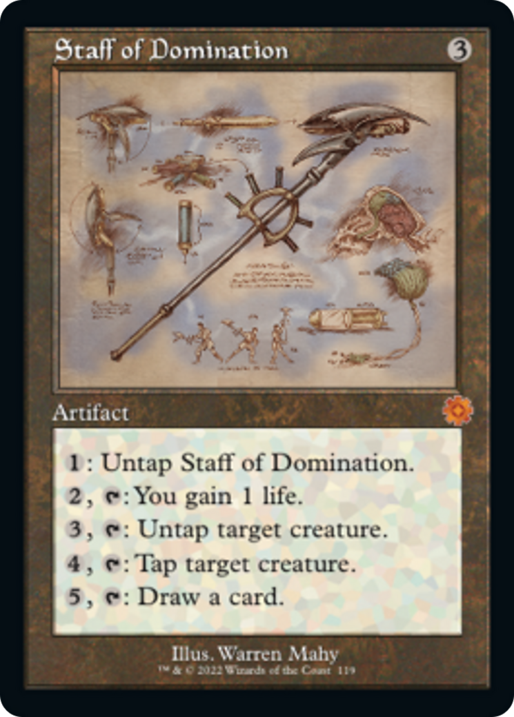 Staff of Domination (Retro Schematic) [The Brothers' War Retro Artifacts] | Exor Games Bridgewater