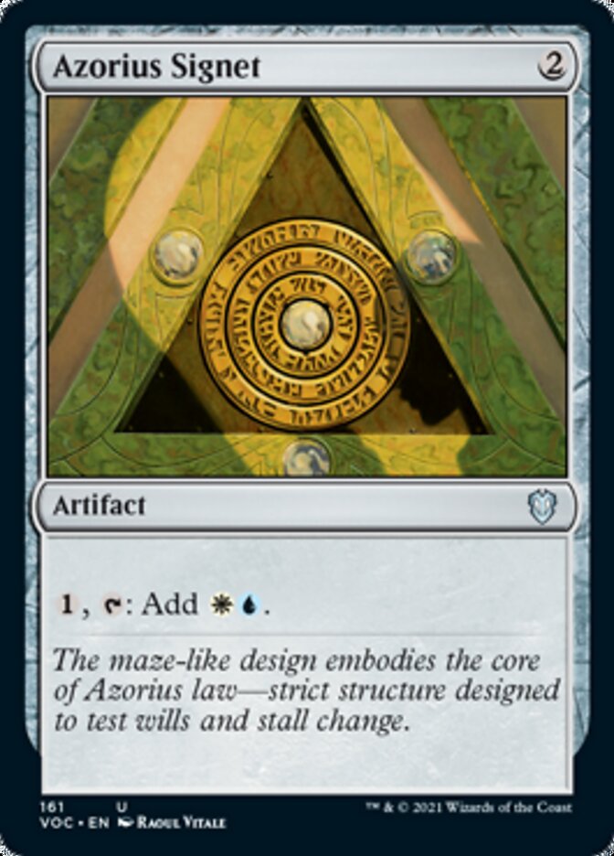 Azorius Signet [Innistrad: Crimson Vow Commander] | Exor Games Bridgewater