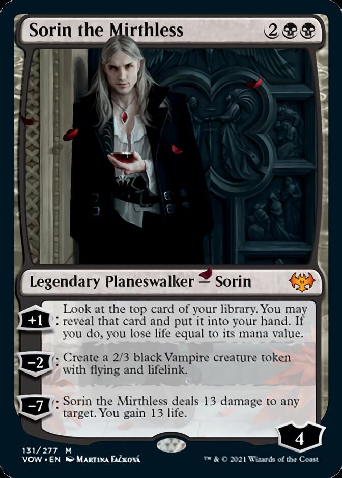 Sorin the Mirthless [Innistrad: Crimson Vow] | Exor Games Bridgewater