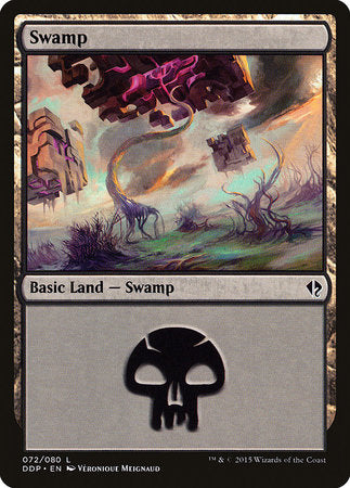 Swamp (72) [Duel Decks: Zendikar vs. Eldrazi] | Exor Games Bridgewater