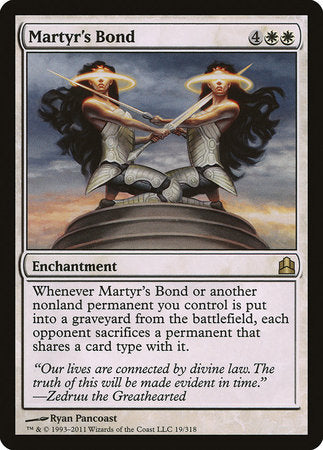 Martyr's Bond [Commander 2011] | Exor Games Bridgewater
