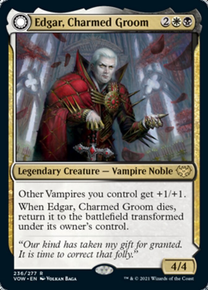 Edgar, Charmed Groom // Edgar Markov's Coffin [Innistrad: Crimson Vow] | Exor Games Bridgewater