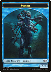 Fish // Zombie (011/036) Double-sided Token [Commander 2014 Tokens] | Exor Games Bridgewater