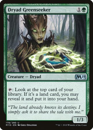 Dryad Greenseeker [Core Set 2019] | Exor Games Bridgewater