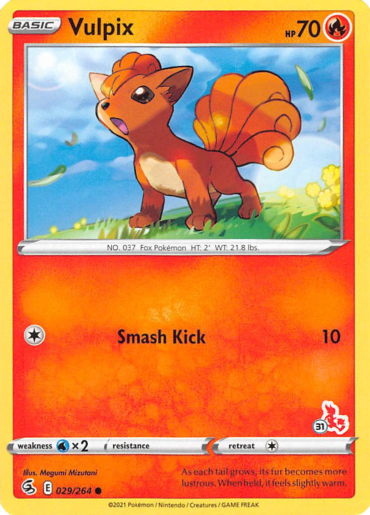 Vulpix (029/264) (Cinderace Stamp #31) [Battle Academy 2022] | Exor Games Bridgewater