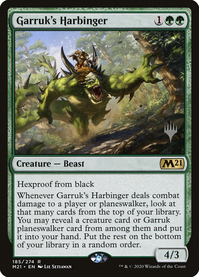 Garruk's Harbinger (Promo Pack) [Core Set 2021 Promos] | Exor Games Bridgewater