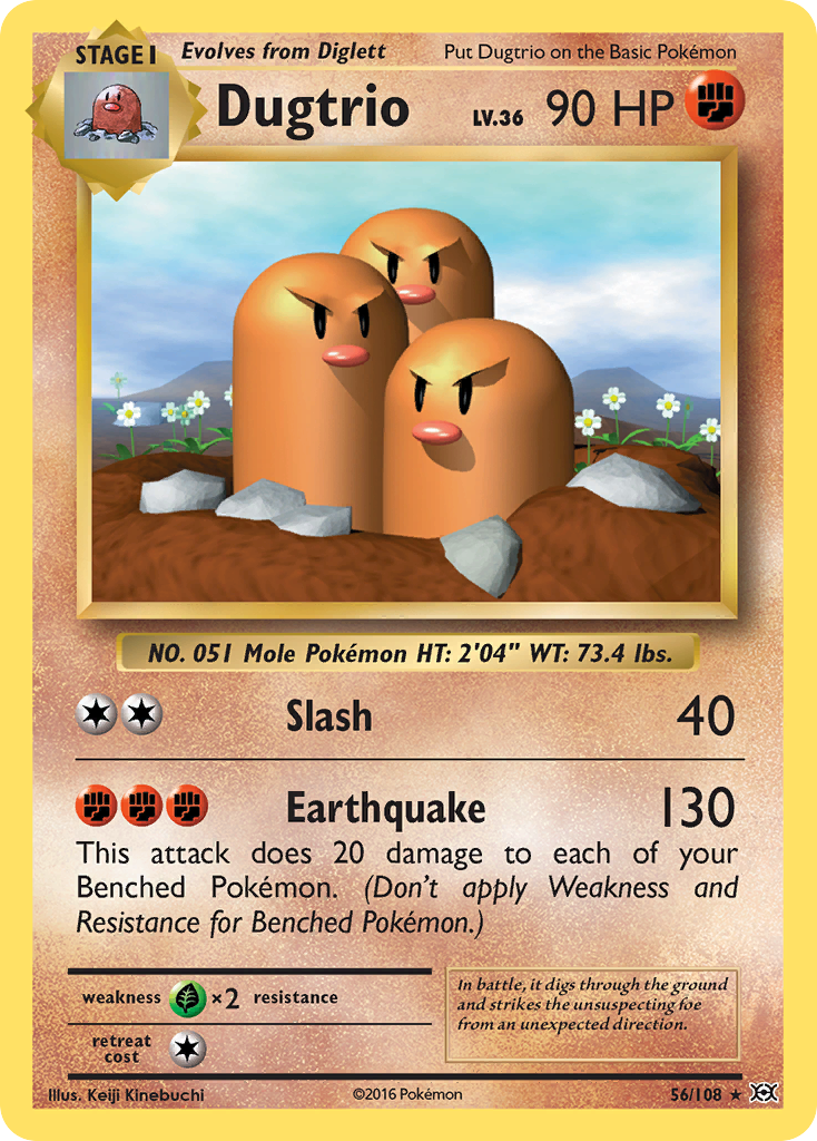 Dugtrio (56/108) [XY: Evolutions] | Exor Games Bridgewater