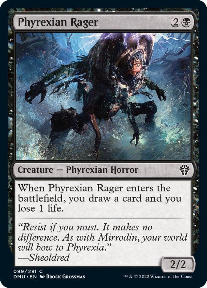 Phyrexian Rager [Dominaria United] | Exor Games Bridgewater