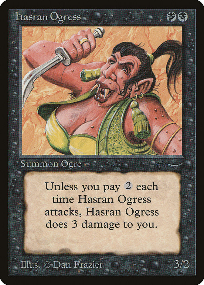 Hasran Ogress (Light Mana Cost) [Arabian Nights] | Exor Games Bridgewater