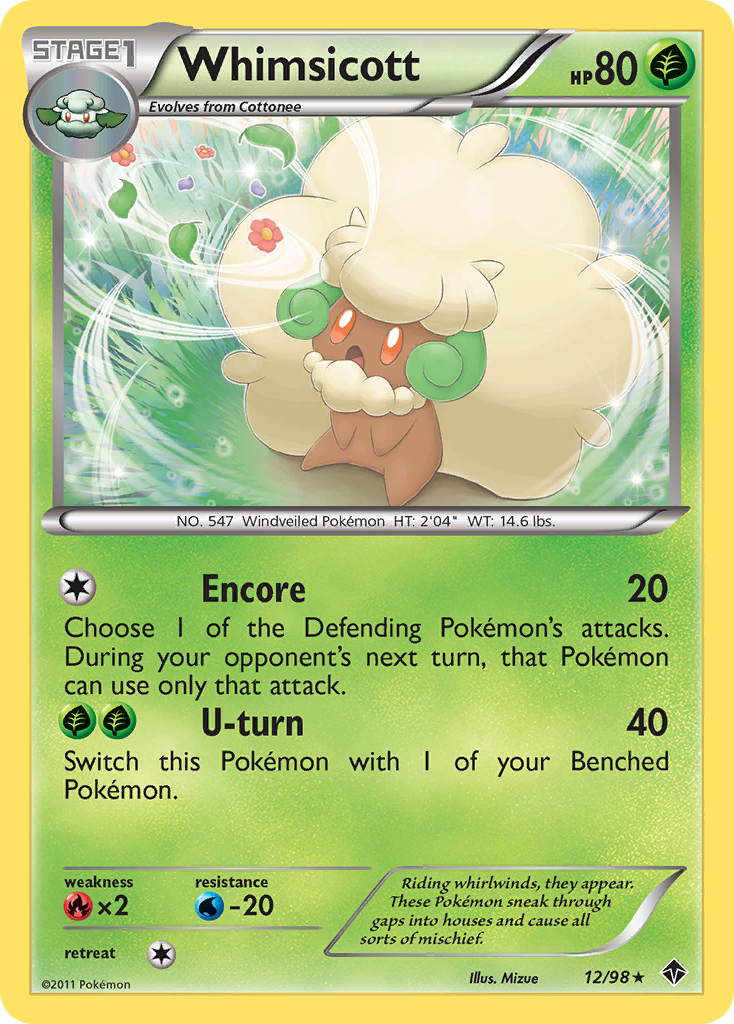 Whimsicott (12/98) [Black & White: Emerging Powers] | Exor Games Bridgewater