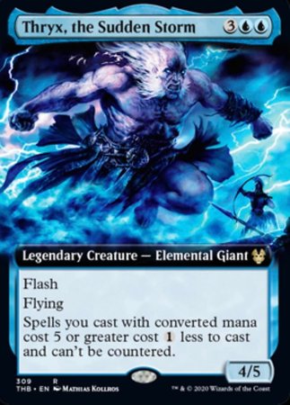 Thryx, the Sudden Storm (Extended Art) [Theros Beyond Death] | Exor Games Bridgewater