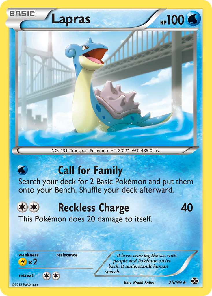 Lapras (25/99) [Black & White: Next Destinies] | Exor Games Bridgewater