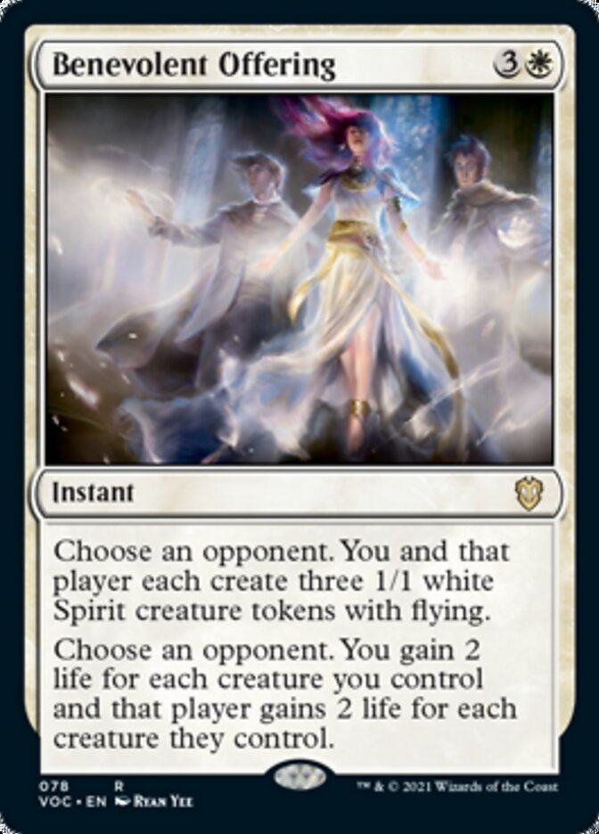 Benevolent Offering [Innistrad: Crimson Vow Commander] | Exor Games Bridgewater