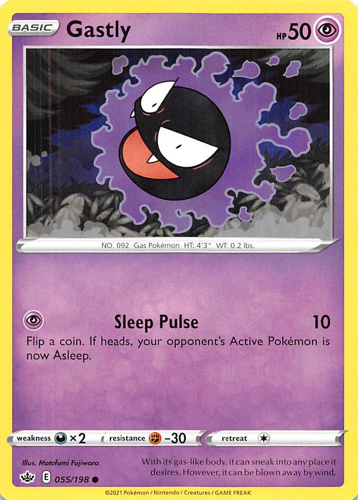 Gastly (055/198) [Sword & Shield: Chilling Reign] | Exor Games Bridgewater