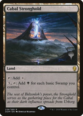 Cabal Stronghold [Dominaria Promos] | Exor Games Bridgewater