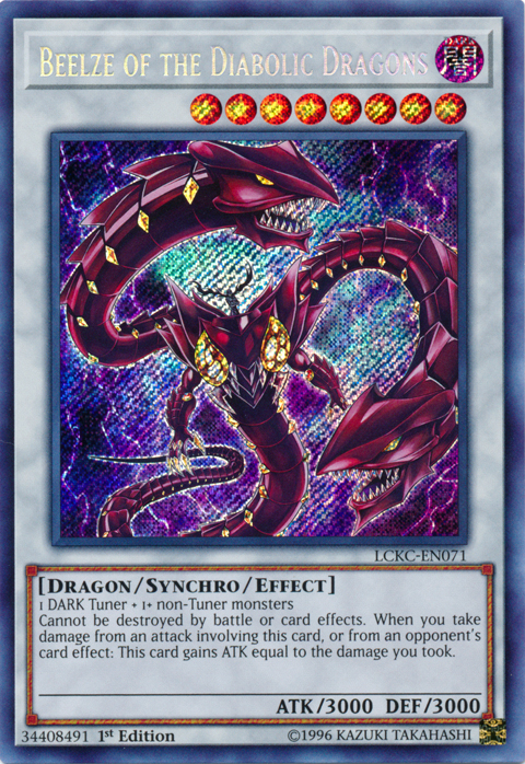 Beelze of the Diabolic Dragons [LCKC-EN071] Secret Rare | Exor Games Bridgewater