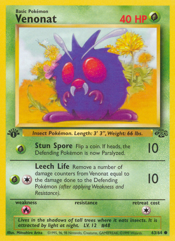 Venonat (63/64) [Jungle 1st Edition] | Exor Games Bridgewater