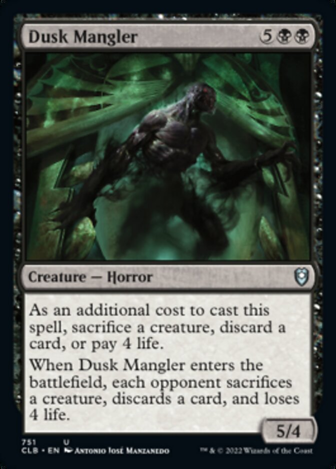 Dusk Mangler [Commander Legends: Battle for Baldur's Gate] | Exor Games Bridgewater