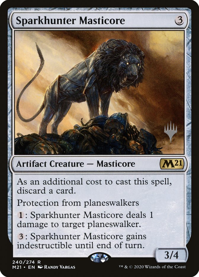 Sparkhunter Masticore (Promo Pack) [Core Set 2021 Promos] | Exor Games Bridgewater