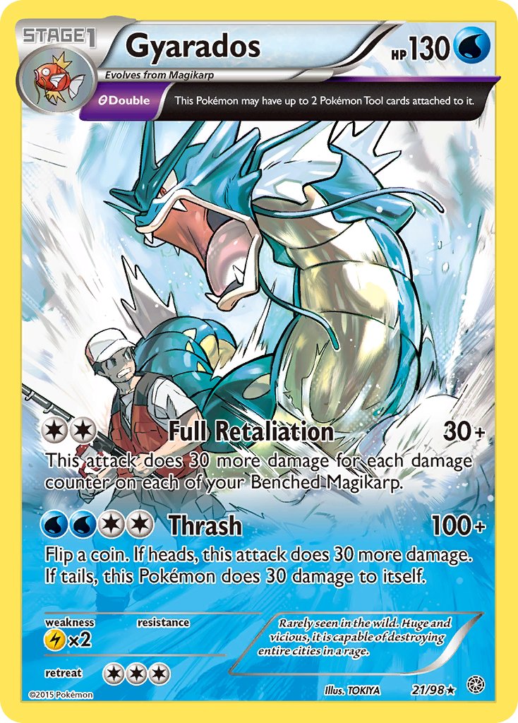 Gyarados (21/98) (Theme Deck Exclusive) [XY: Ancient Origins] | Exor Games Bridgewater