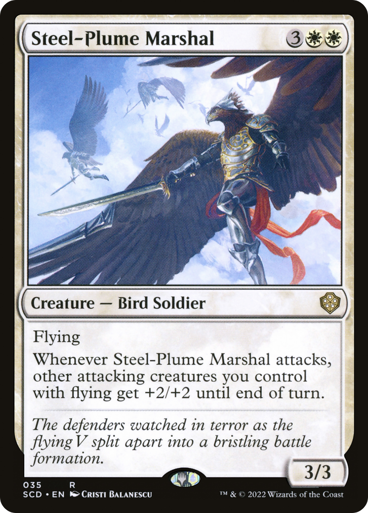 Steel-Plume Marshal [Starter Commander Decks] | Exor Games Bridgewater