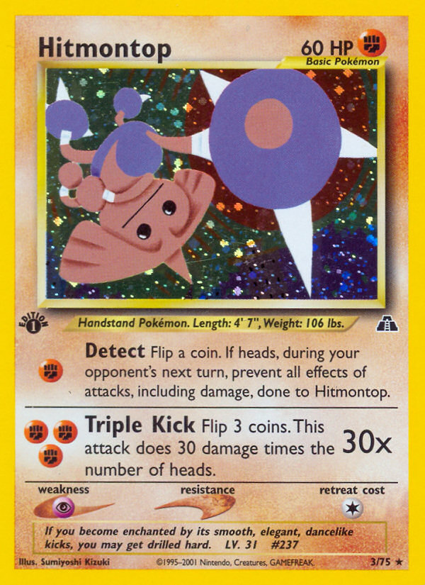 Hitmontop (3/75) [Neo Discovery 1st Edition] | Exor Games Bridgewater