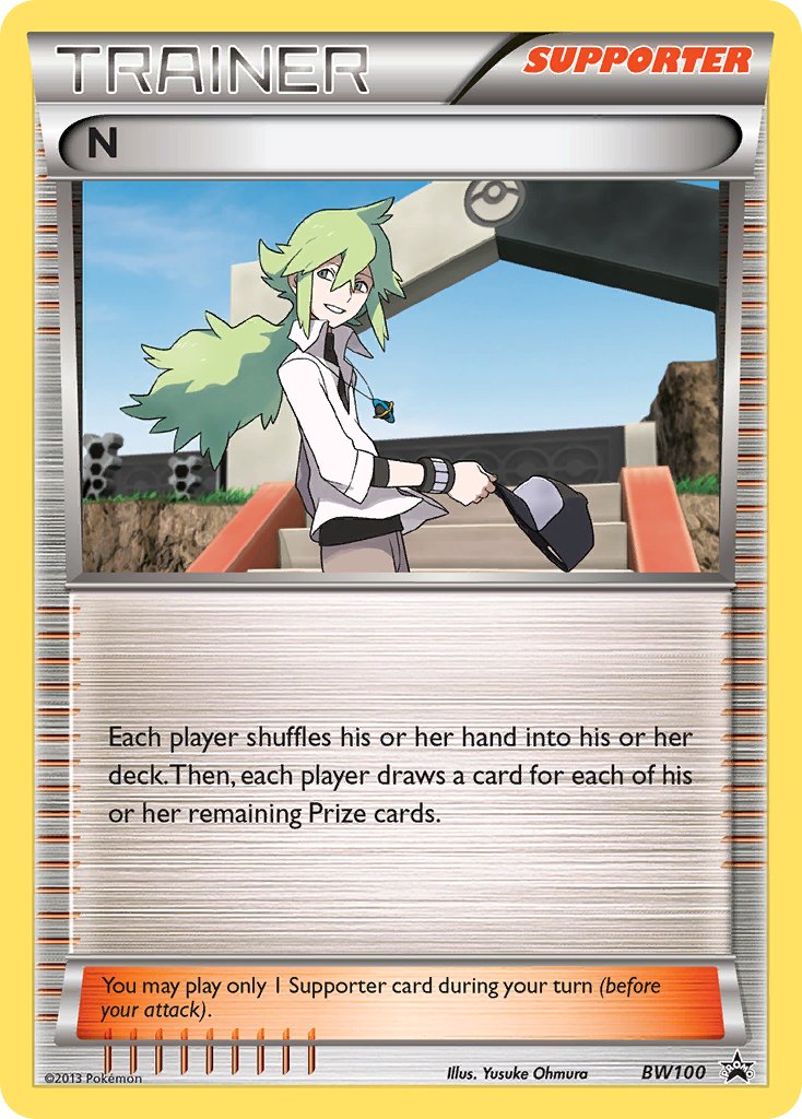 N (BW100) (League Promo) (Supporter Battle Arena Deck Exclusive) (Theme Deck Exclusive) [Black & White: Black Star Promos] | Exor Games Bridgewater