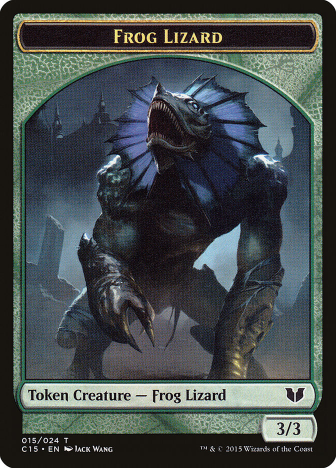 Frog Lizard // Germ Double-Sided Token [Commander 2015 Tokens] | Exor Games Bridgewater