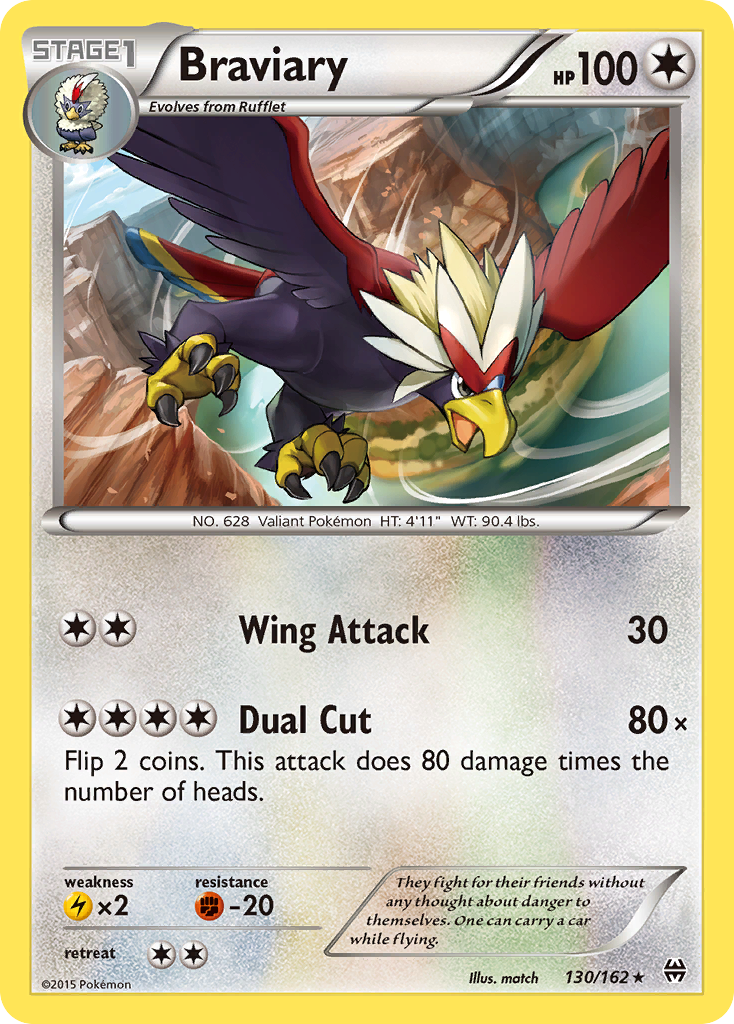 Braviary (130/162) [XY: BREAKthrough] | Exor Games Bridgewater