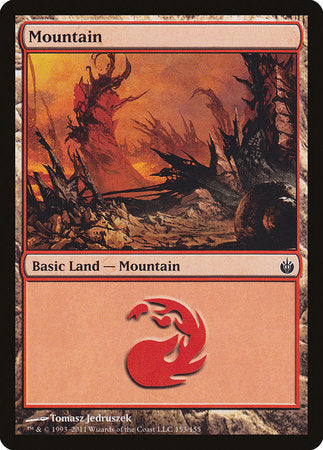 Mountain (153) [Mirrodin Besieged] | Exor Games Bridgewater