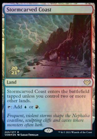 Stormcarved Coast [Innistrad: Crimson Vow Prerelease Promos] | Exor Games Bridgewater