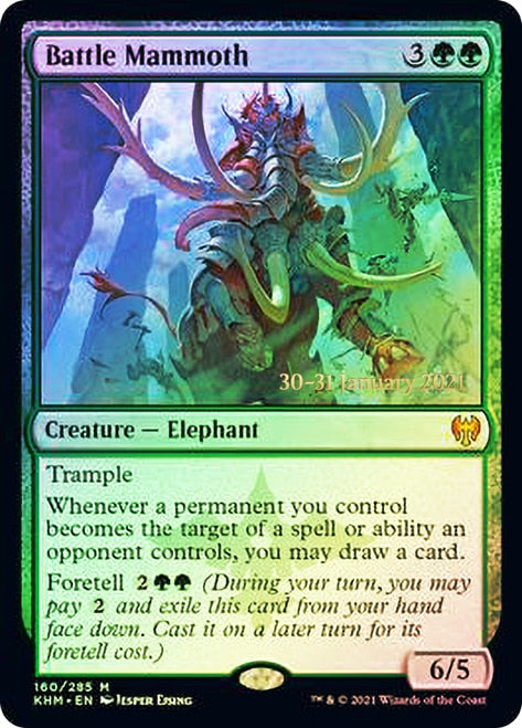 Battle Mammoth  [Kaldheim Prerelease Promos] | Exor Games Bridgewater