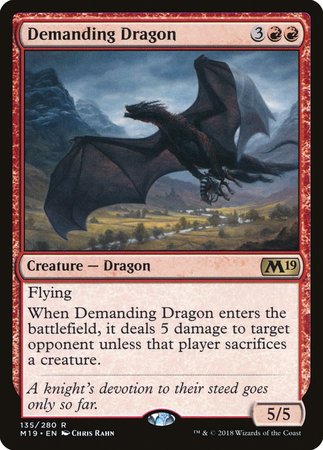 Demanding Dragon [Core Set 2019] | Exor Games Bridgewater